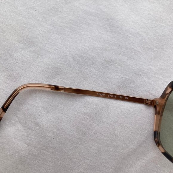 Michael Kors Women MK 2024 316213 Adrianna II Pink Tort Sunglasses Brown Lens - Picture 8 of 13